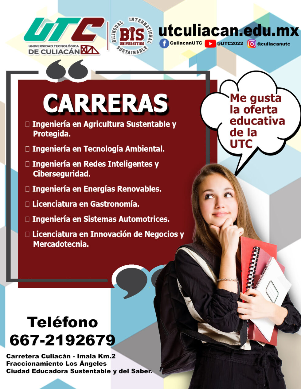 Ven Y Conoce Nuestra “oferta Educativa” Universidad Tecnológica De Culiacán 4874