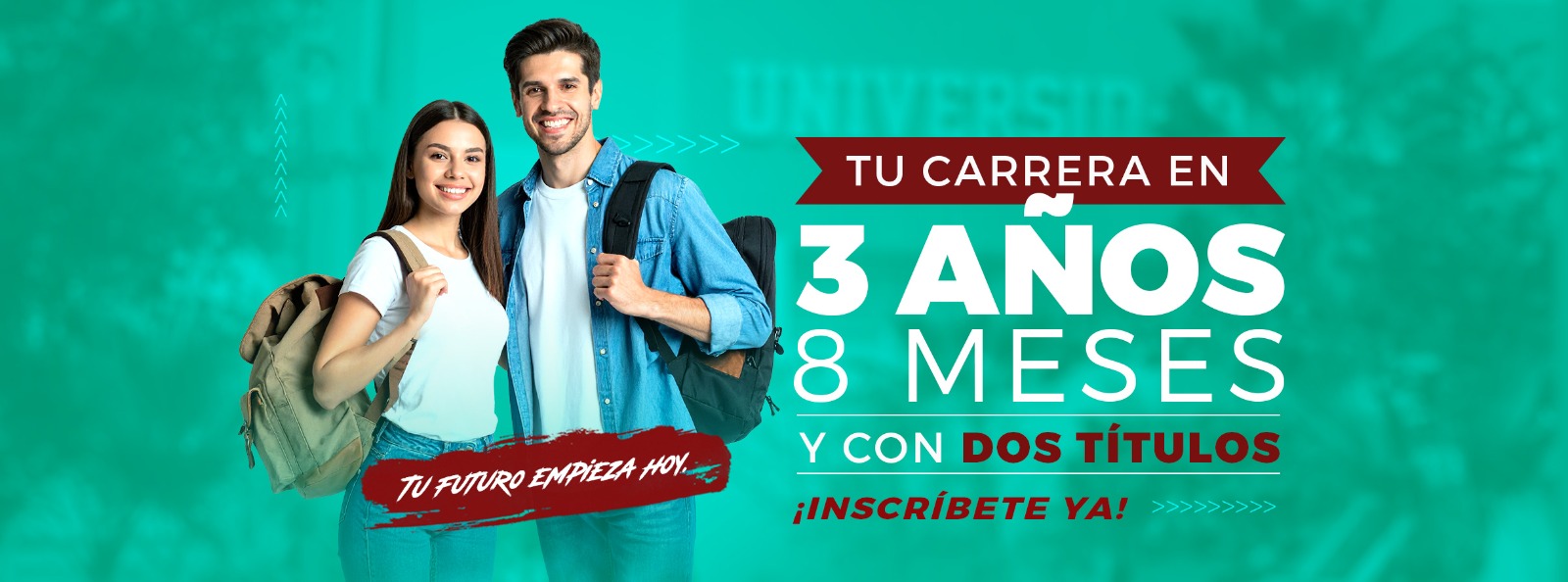 Portada de inscripción de maestria